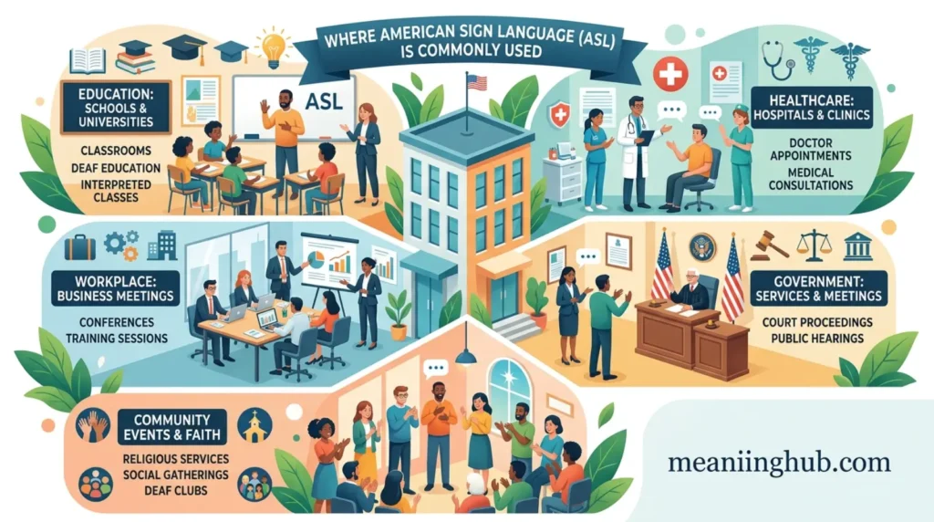 Where Is ASL Commonly Used