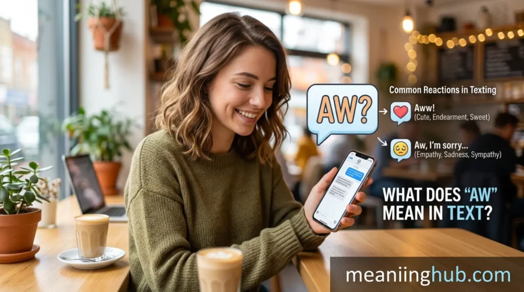 What Does AW Mean in Text