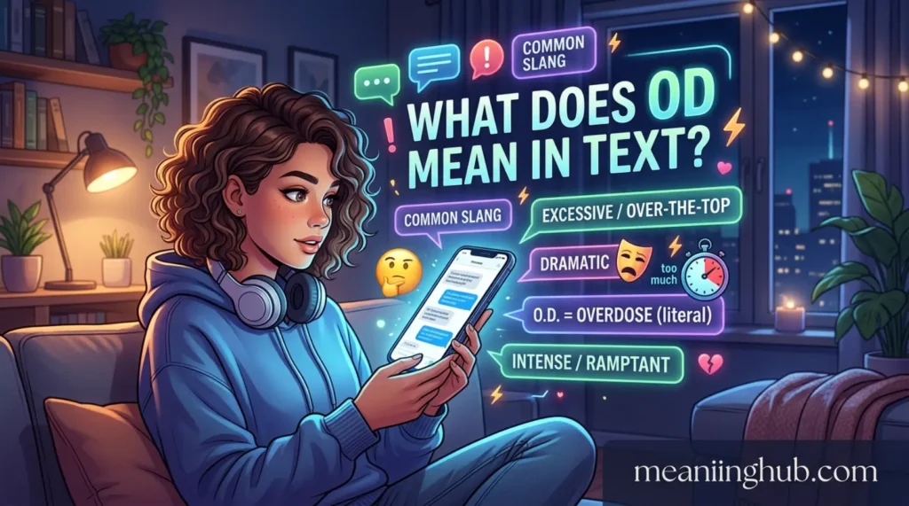 What Does OD Mean in Text