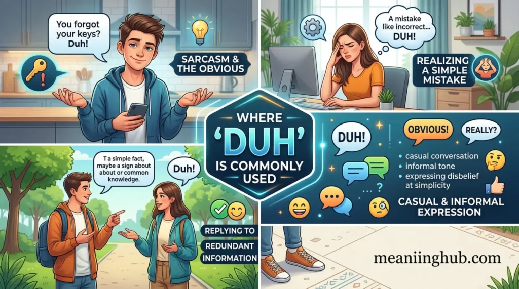 Where Is Duh Commonly Used