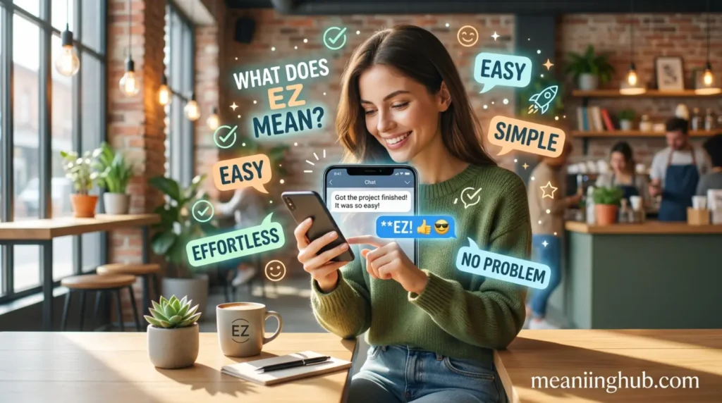 What Does EZ Mean in Text