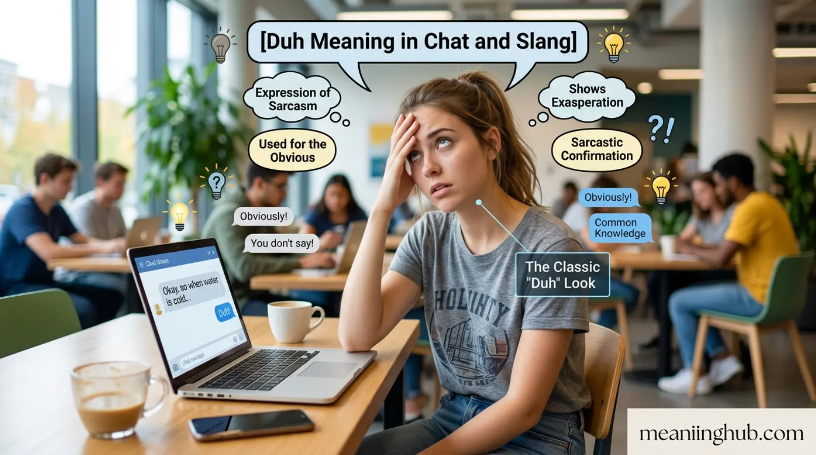 Duh Meaning in Chat and Slang