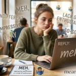 Meh Meaning in Text