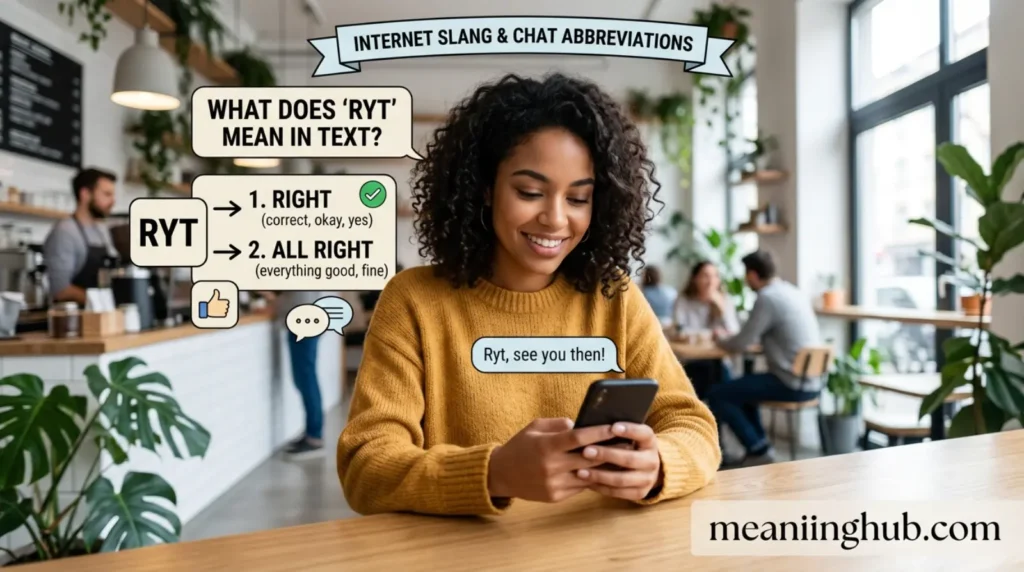 What Does Ryt Mean in Text