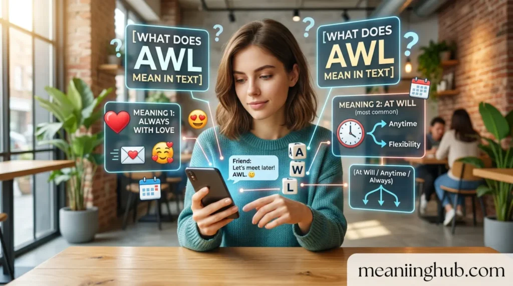 What does awl mean in text