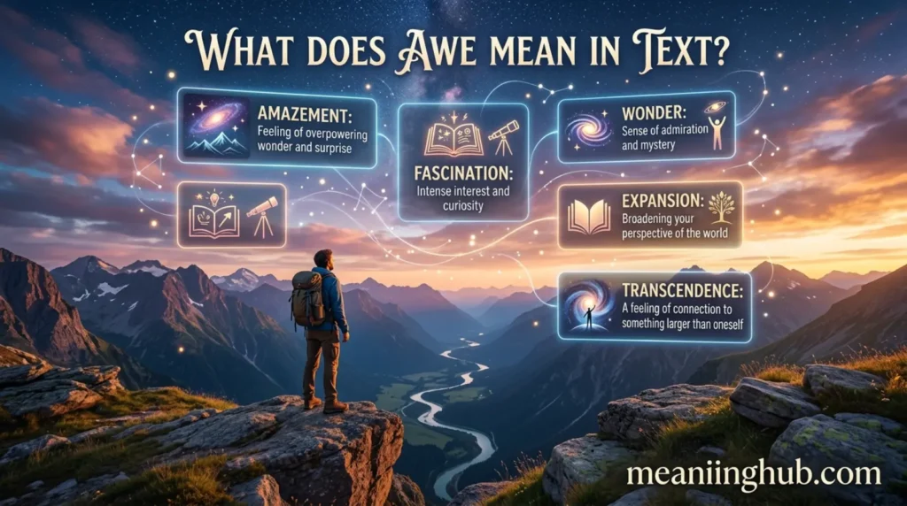 What Does Awe Mean in Text