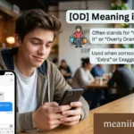 od meaning in text