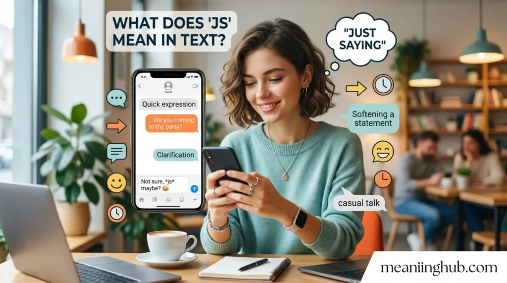 What does js meaning in text mean in text