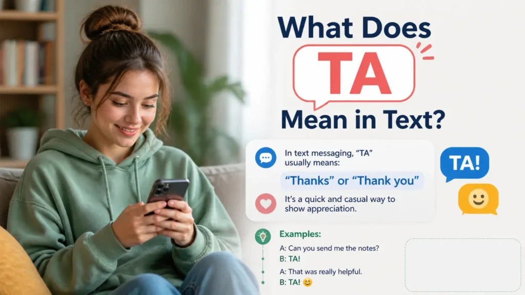 What Does TA Mean in Text