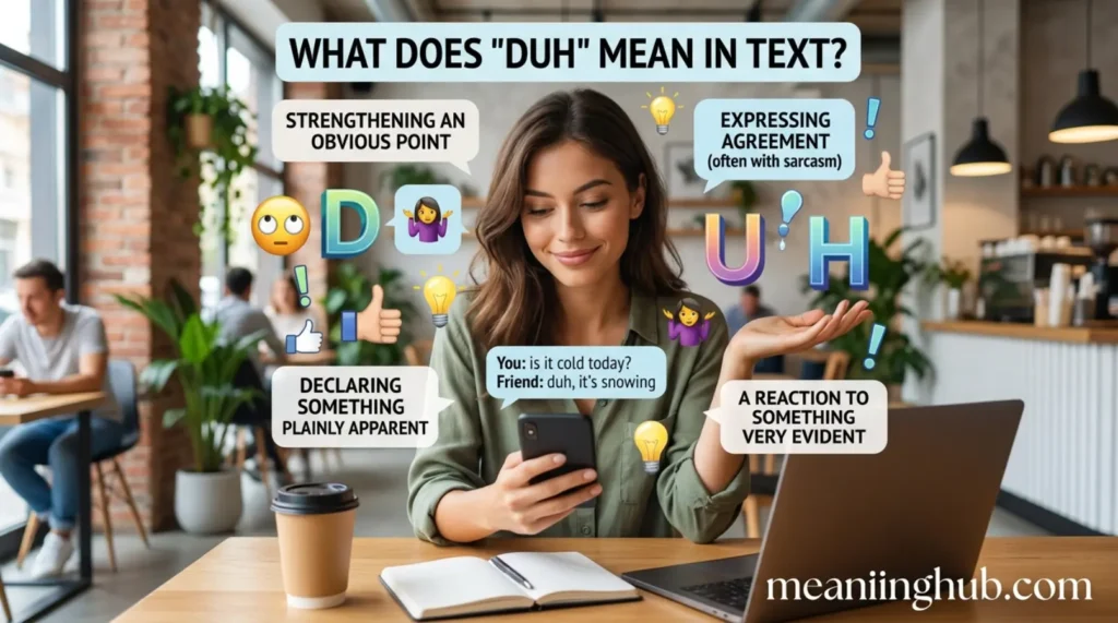 What Does Duh Mean in Text