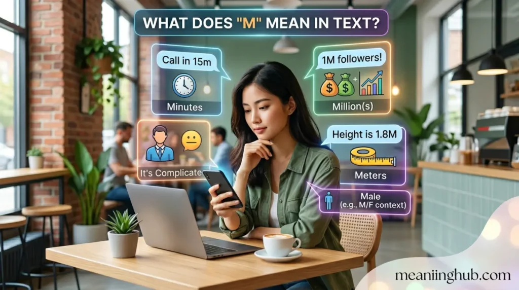 What Does M Mean in Text