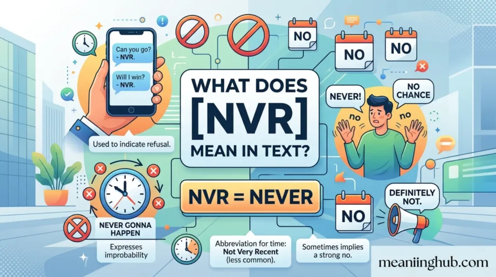 What Does NVR Mean in Text