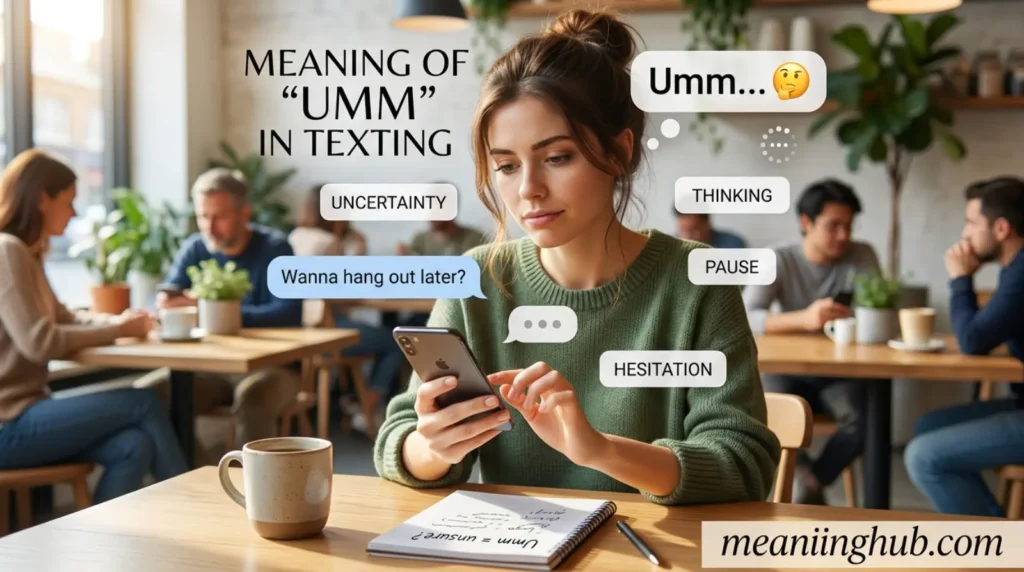 What Does Umm Mean in Text