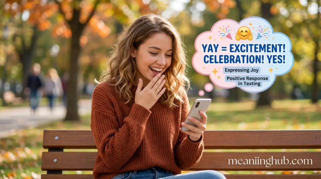 What Does Yay Mean in Text