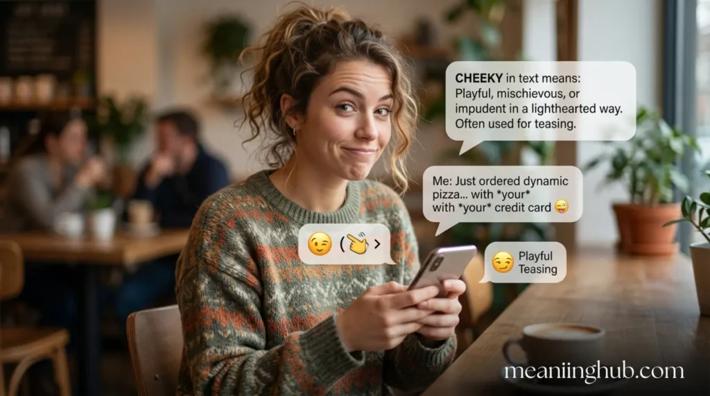 What Does Cheeky Mean in Text