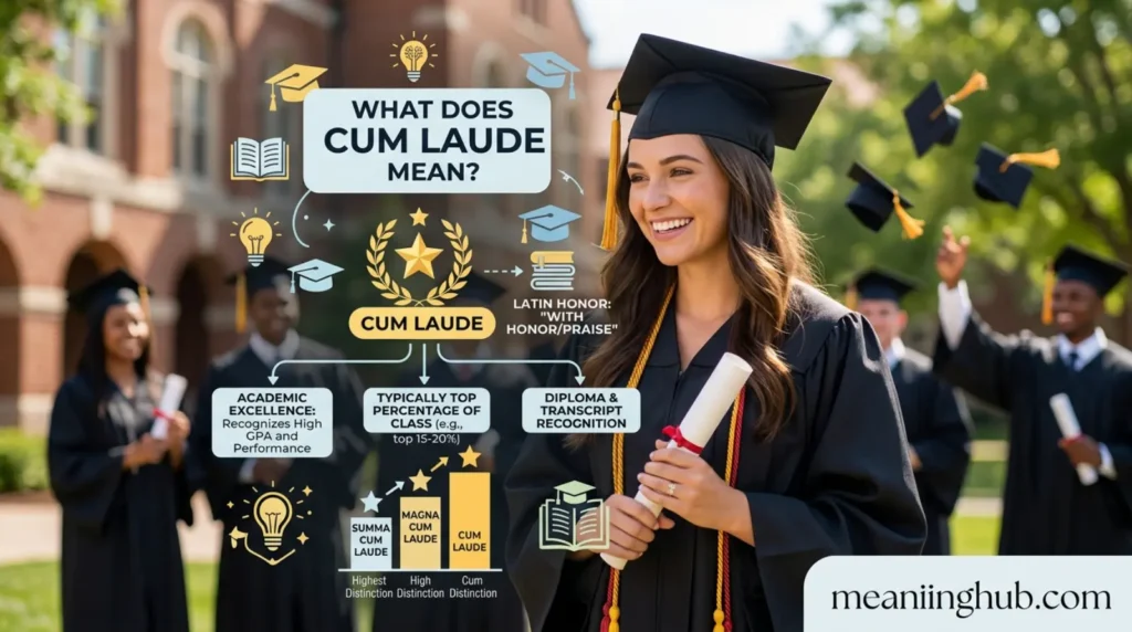 What Does Cum Laude Mean in Text