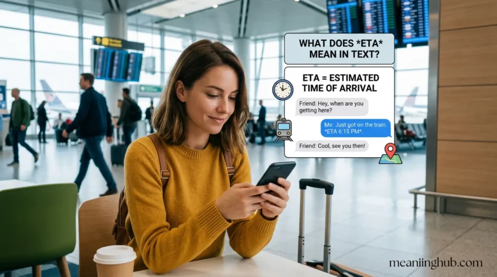 What does ETA meaning in text