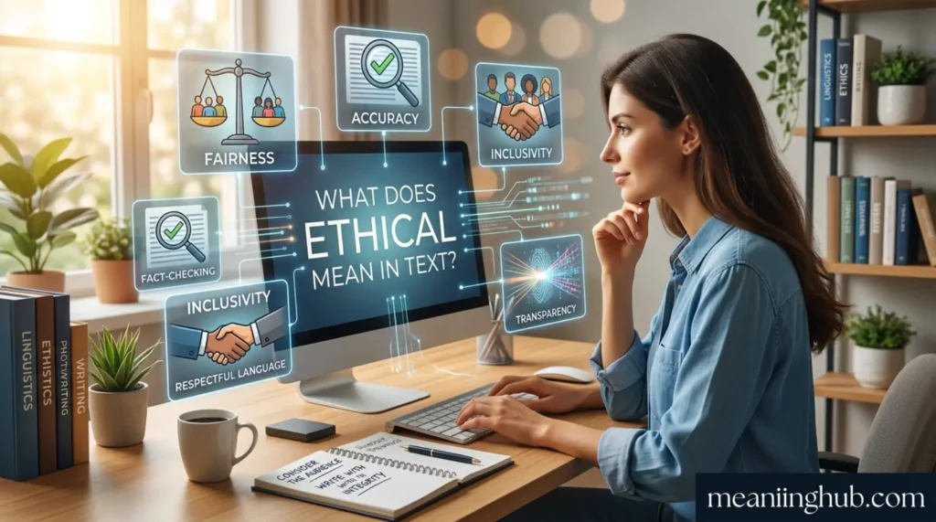 What Does Ethical Mean in Text