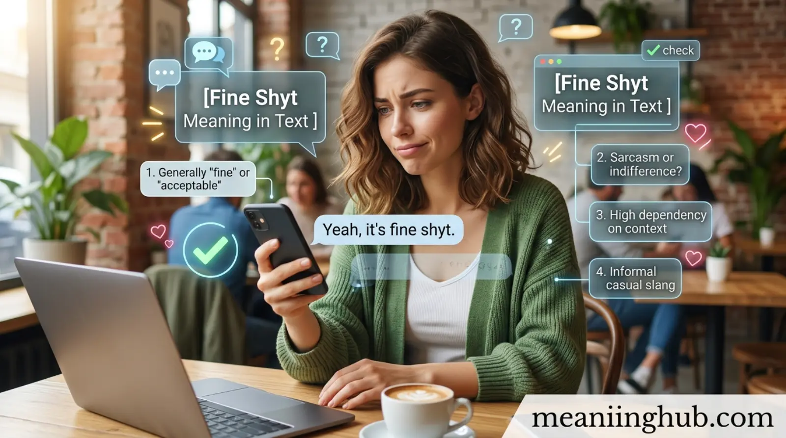 Fine Shyt Meaning in Text