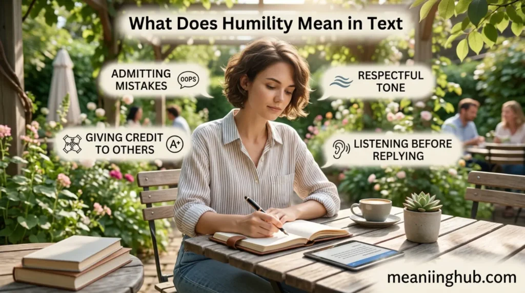 What Does Humility Mean in Text