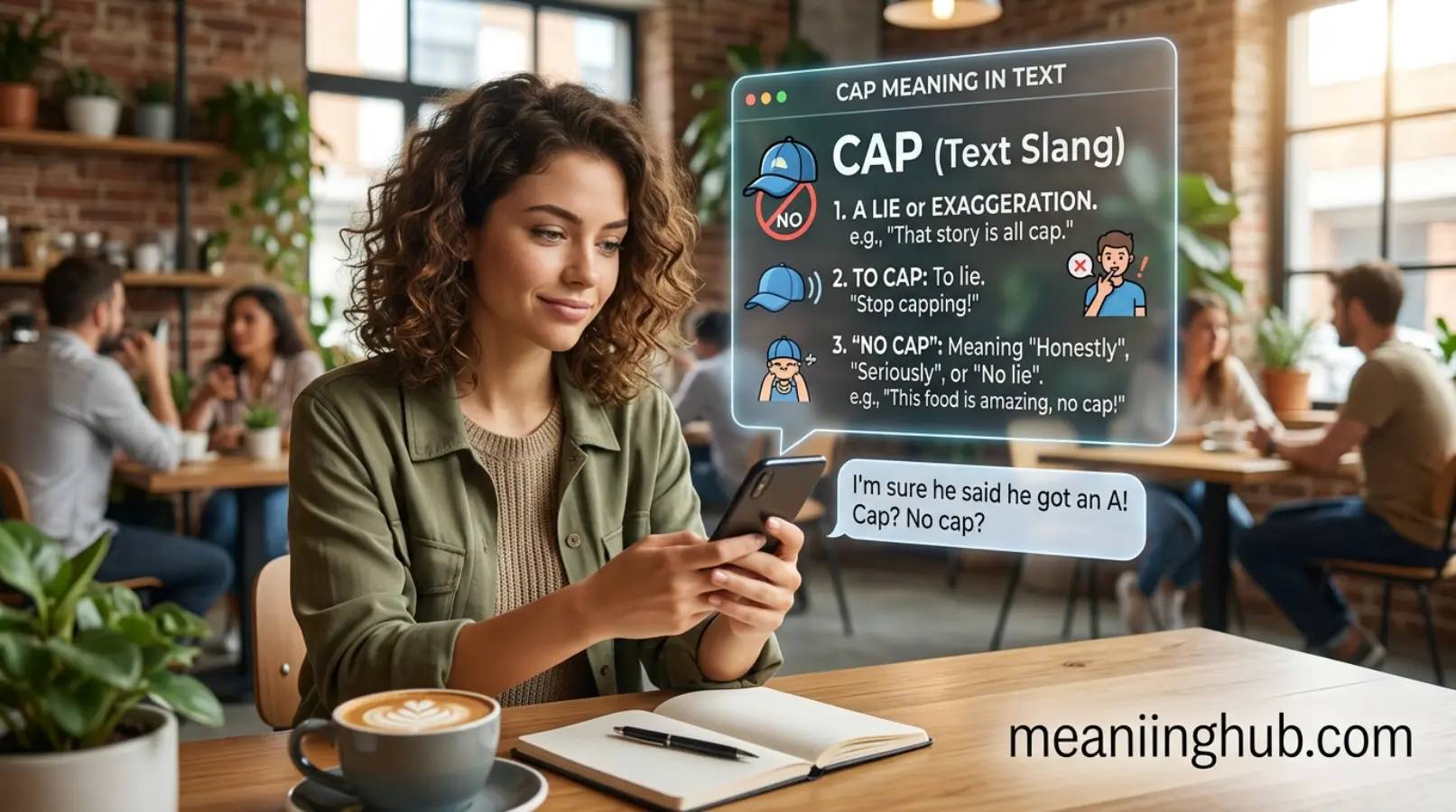 Cap Meaning in Text