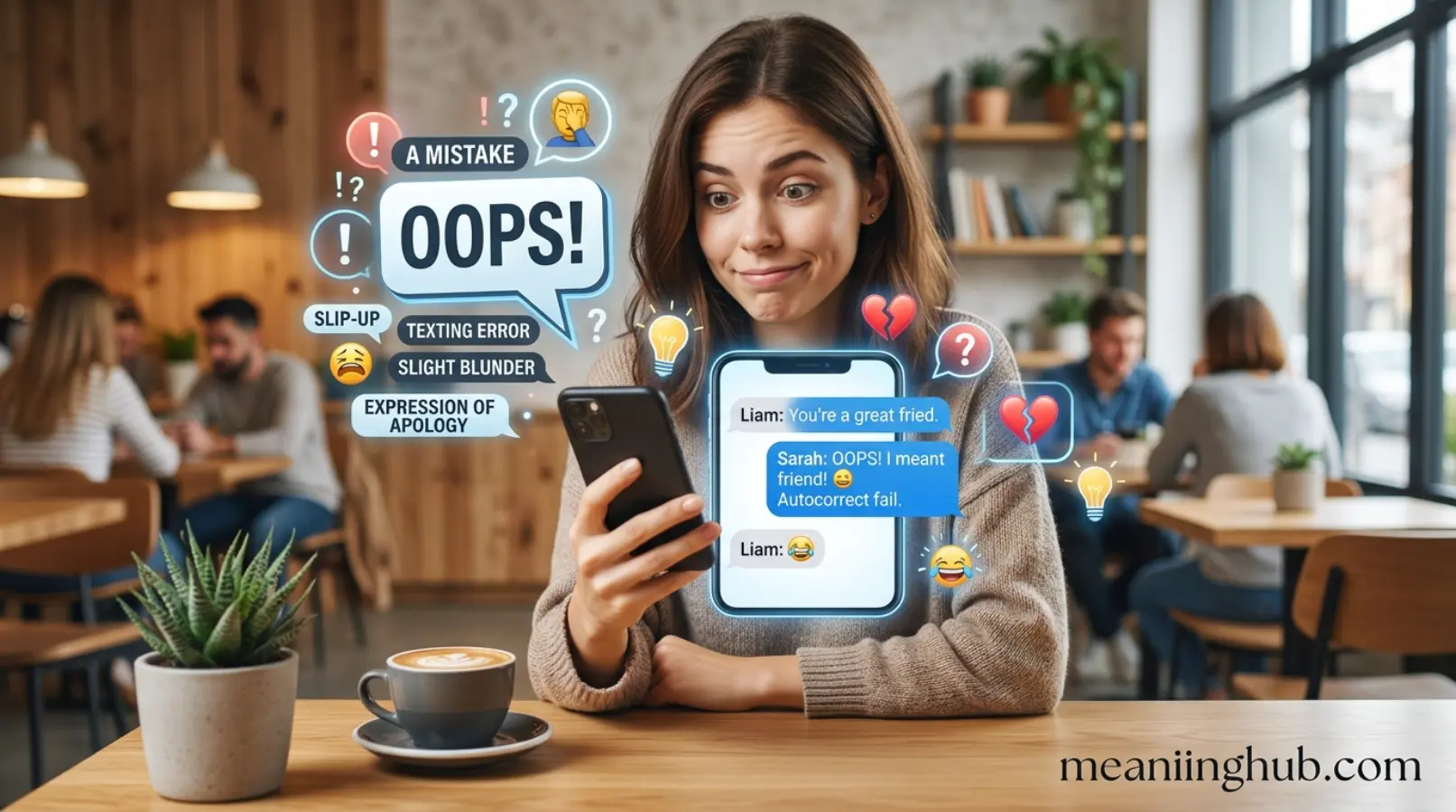 Oops Meaning in Text