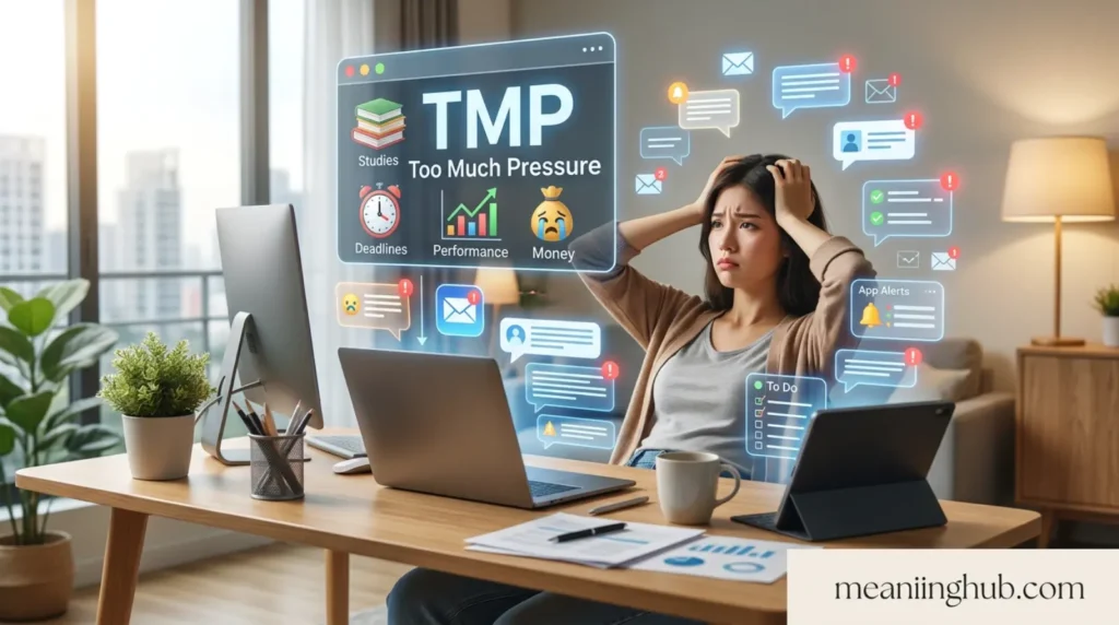 What does TMP mean in text