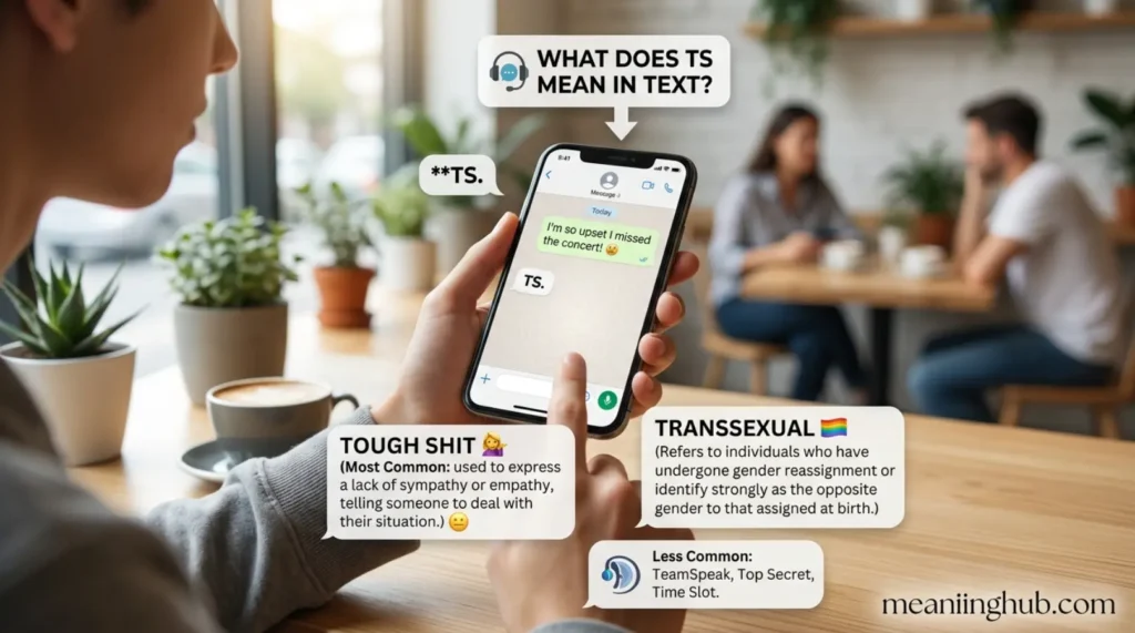 What does ts mean in text