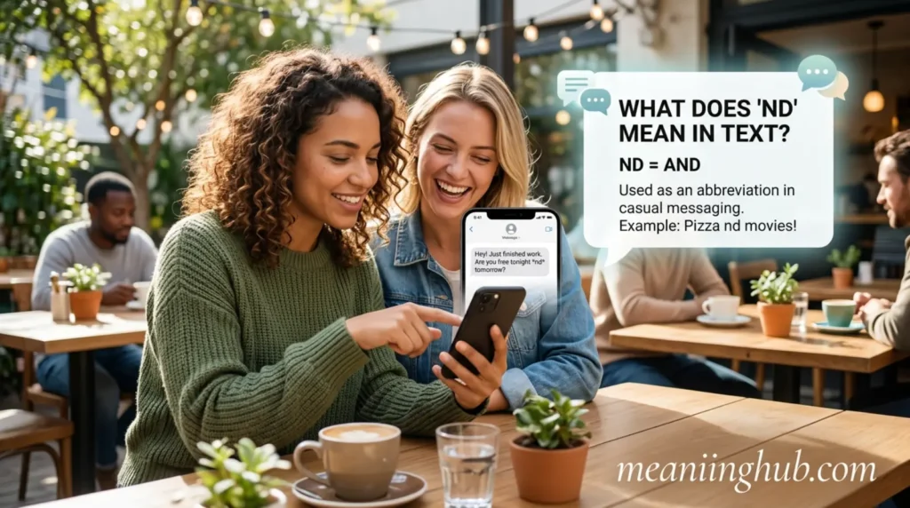 What does nd meaning in text