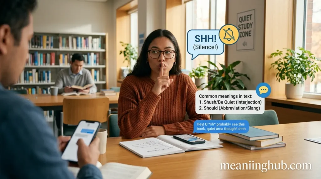 What does sh meaning in text mean in text