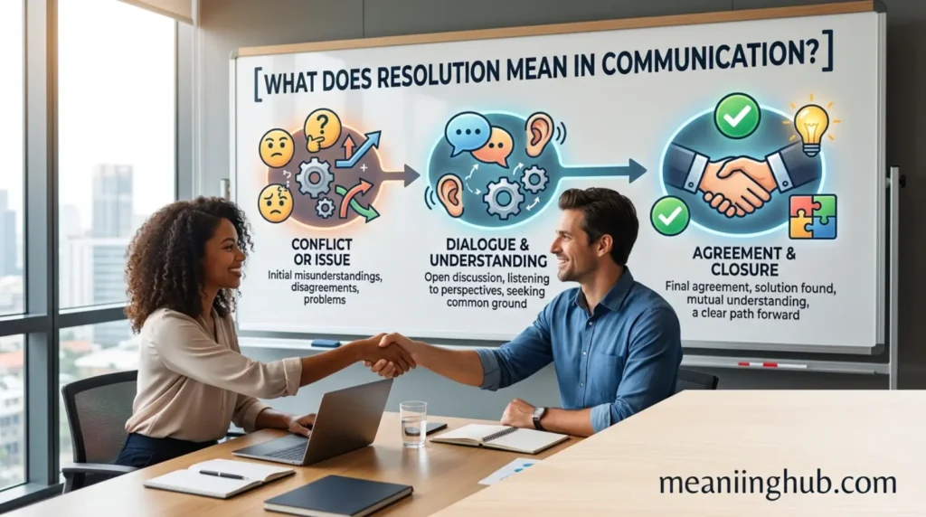 What Does Resolution Mean in Communication