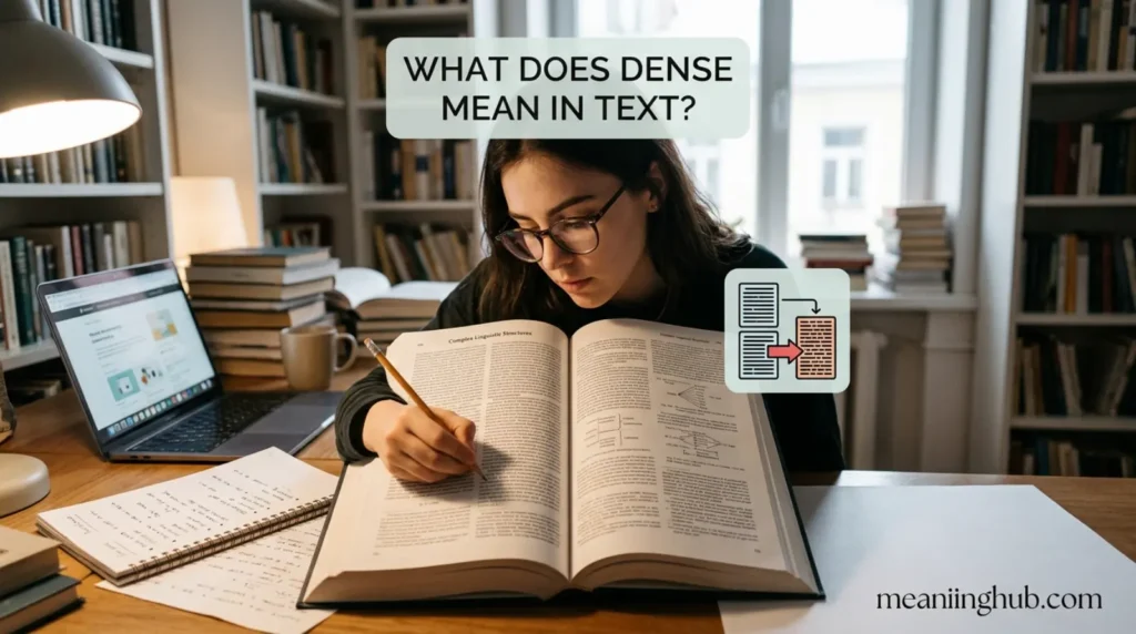 What Does Dense Mean in Text