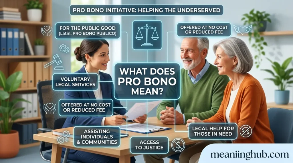 What Does Pro Bono Mean