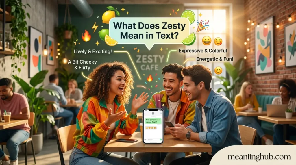 What Does Zesty Mean in Text