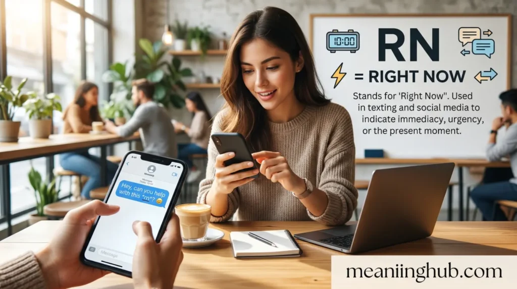 What does rn meaning in text