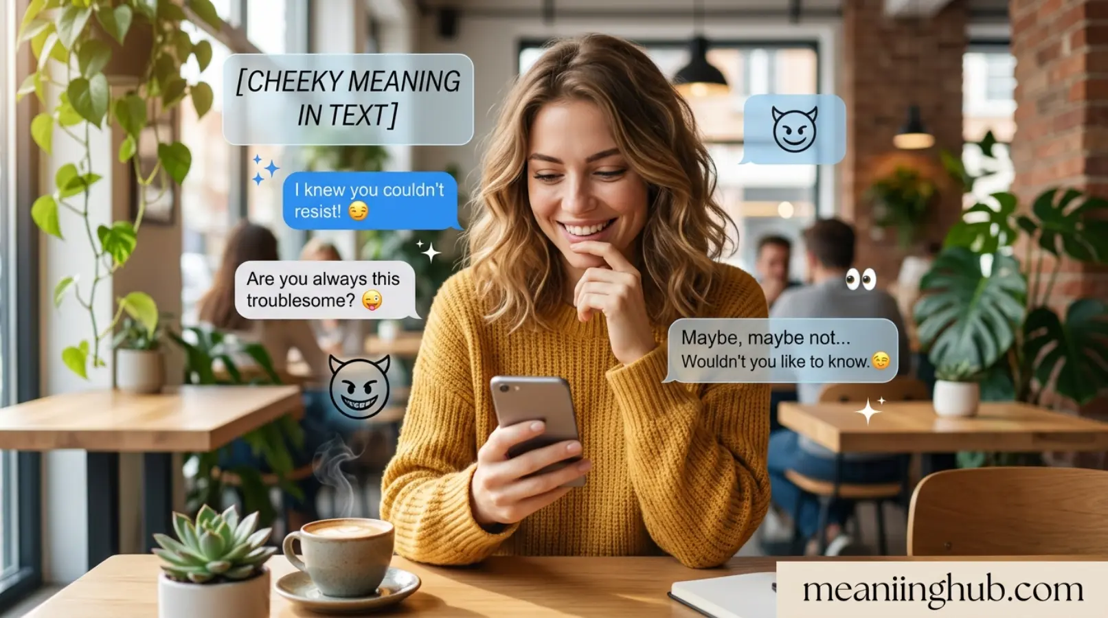 Cheeky Meaning in Text