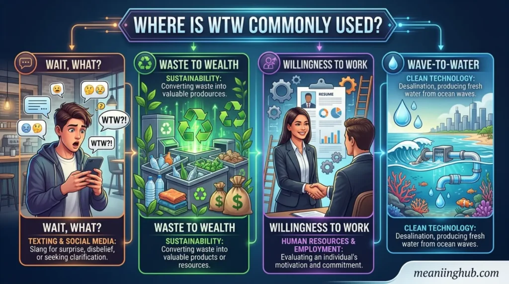 Where Is WTW Commonly Used