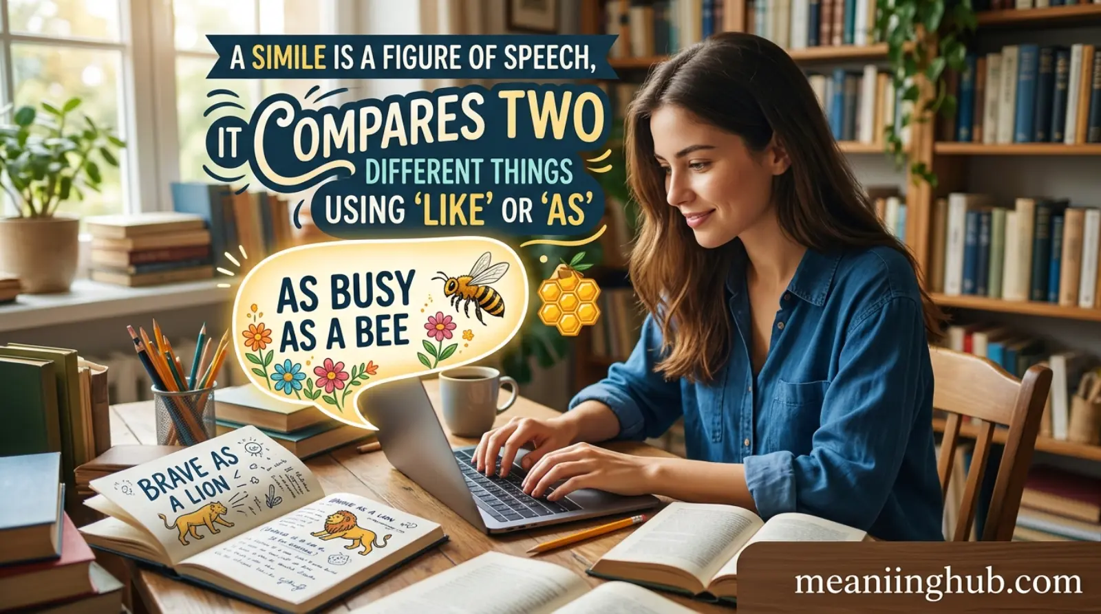 Simile Meaning in Text