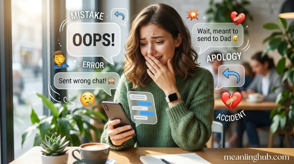 What does oops mean in text