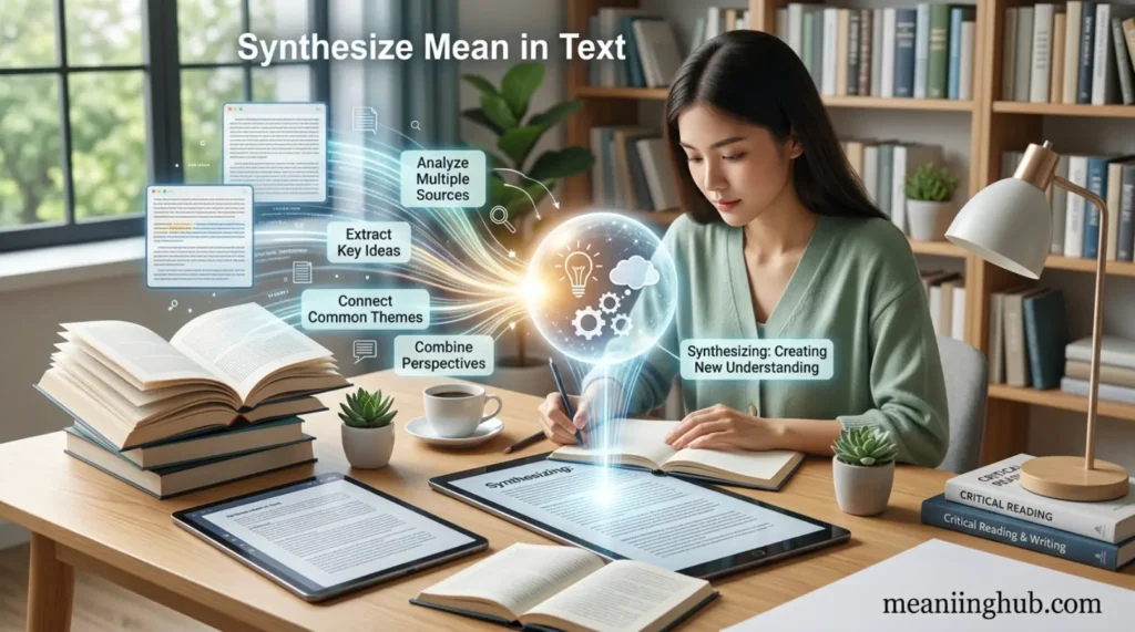 What Does Synthesize Mean in Text