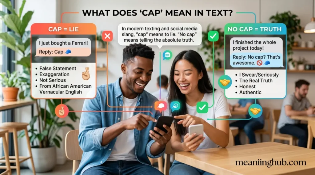 What Does Cap Mean in Text