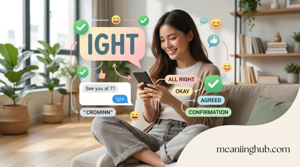 What Does Ight Mean in Text