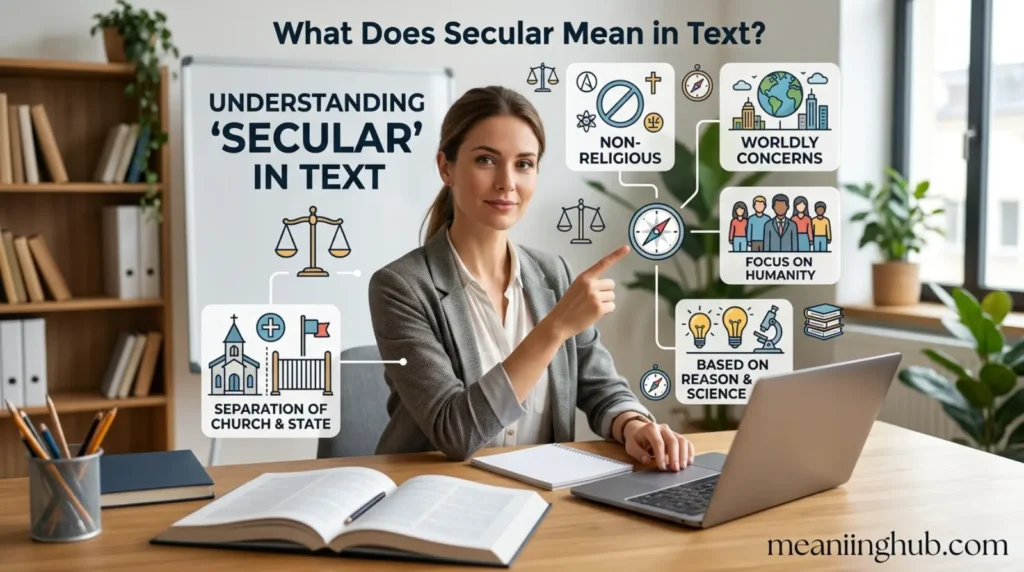 What Does Secular Mean in Text