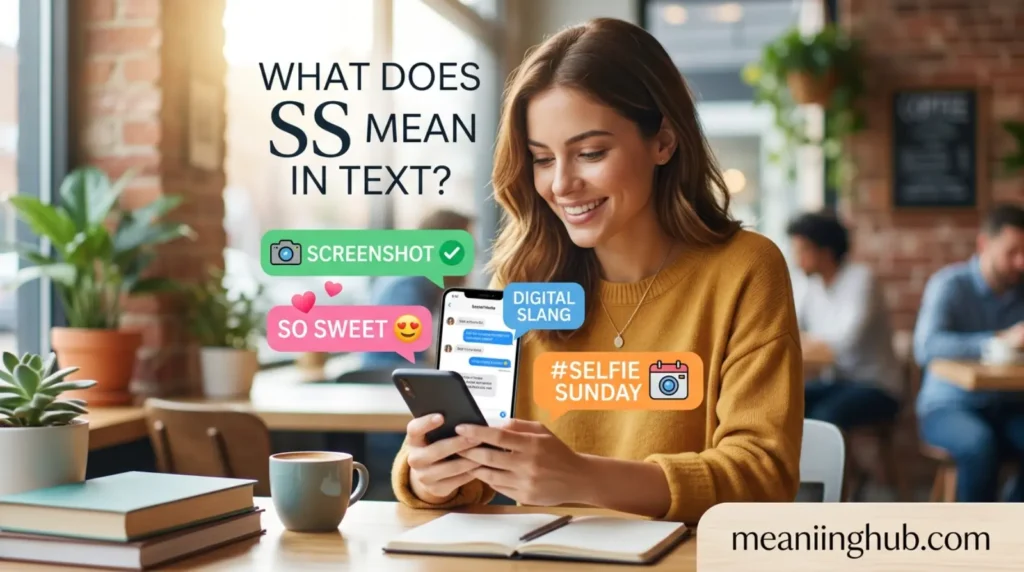 What does ss meaning in text 