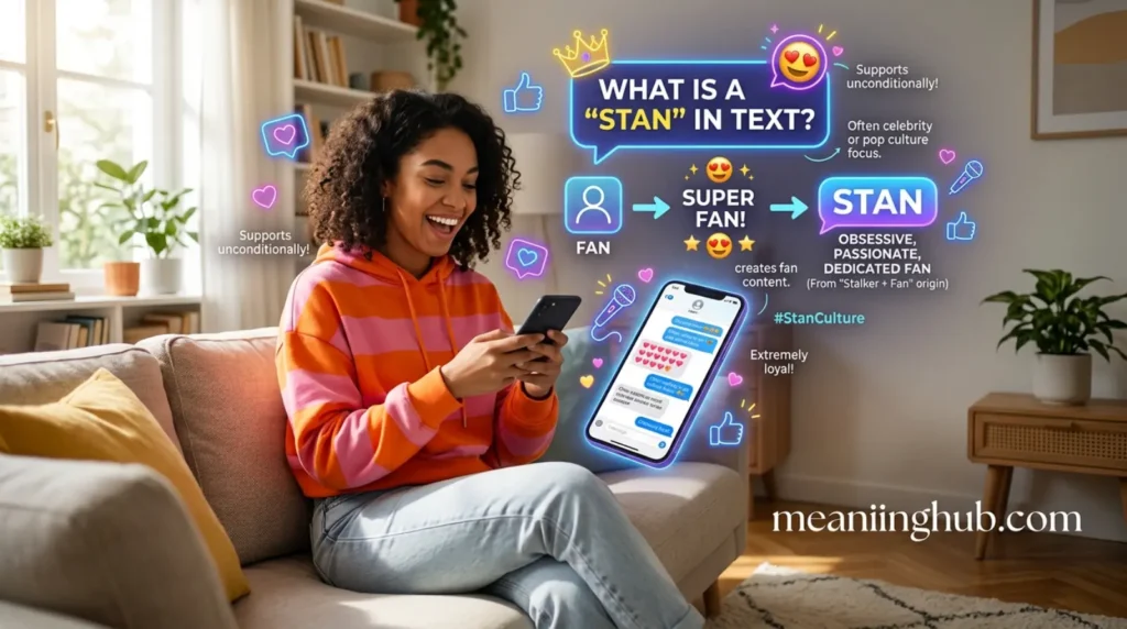 What does stan meaning in text mean in text