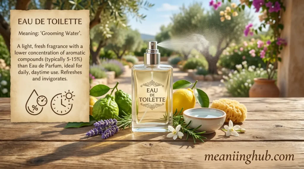 What Does Eau de Toilette Mean
