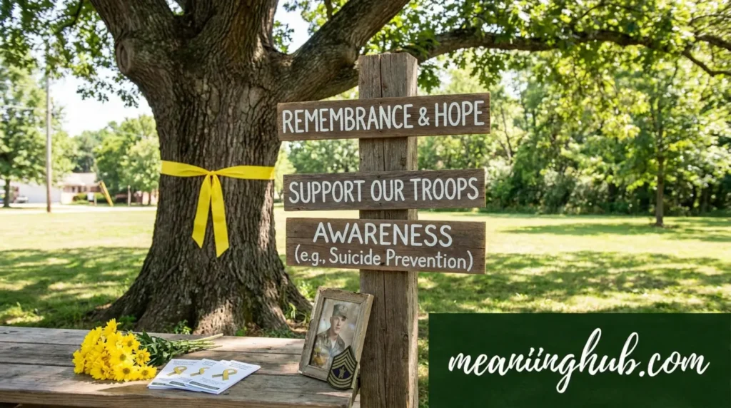 What Does Yellow Ribbon Mean